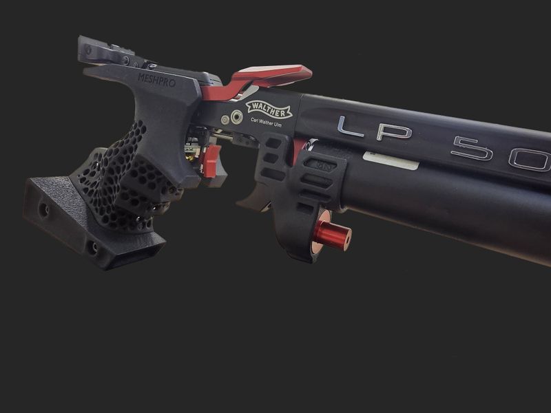 Laser holder for air pistols with angle front/Aluminium